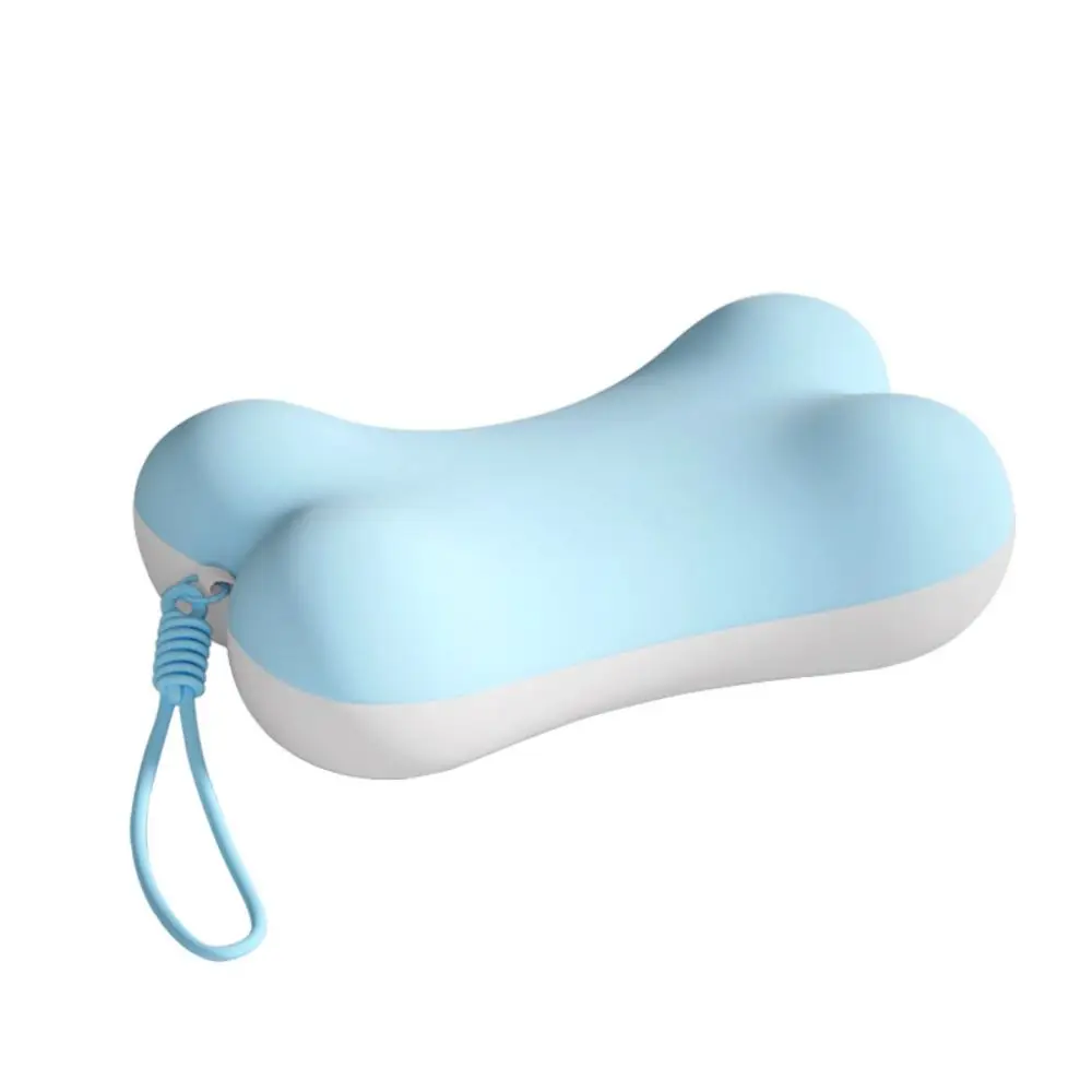 Memory Foam Nap Pillow Ergonomic Soft Support Neck Cushion Breathable Fabric with Carry Strap Desk Pillow Office Desk Rest
