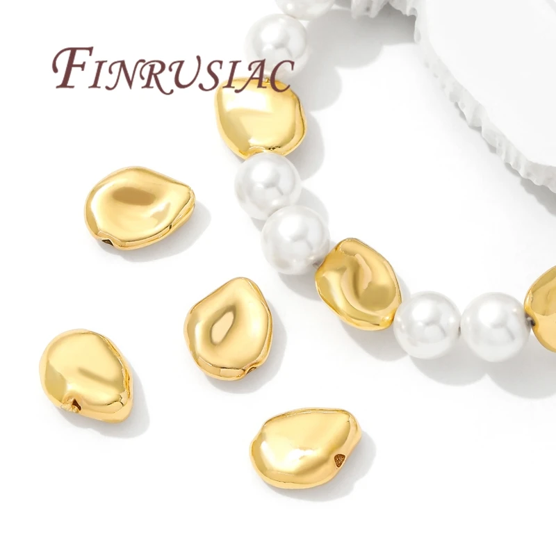Separators For Beads 18K Gold Plated Brass Spacer Beads,Necklace Accessories,Bracelets Beads,DIY Jewelry Making Supplies image 4