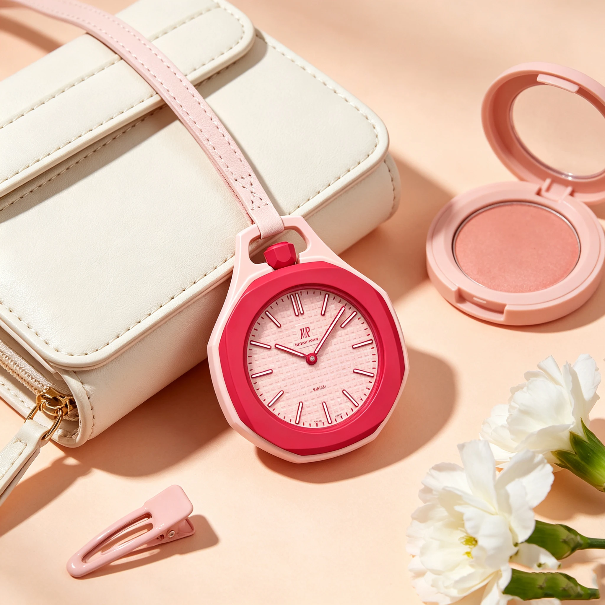 2026 Hot Sales Pocket Watch Octagonal Pop Style Necklace Quartz Movement Candy Color Quartz Watch Personality Removable - view 4