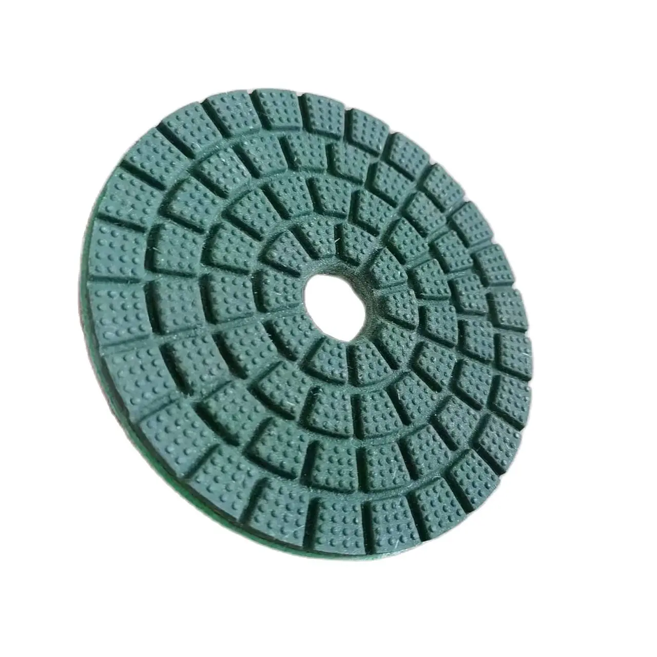 4 Inch 100mm Green Diamond Wet Buff Polishing Pad For Grinding Stone Marble Granite Of Mirror Effect Particle Polishing Pads