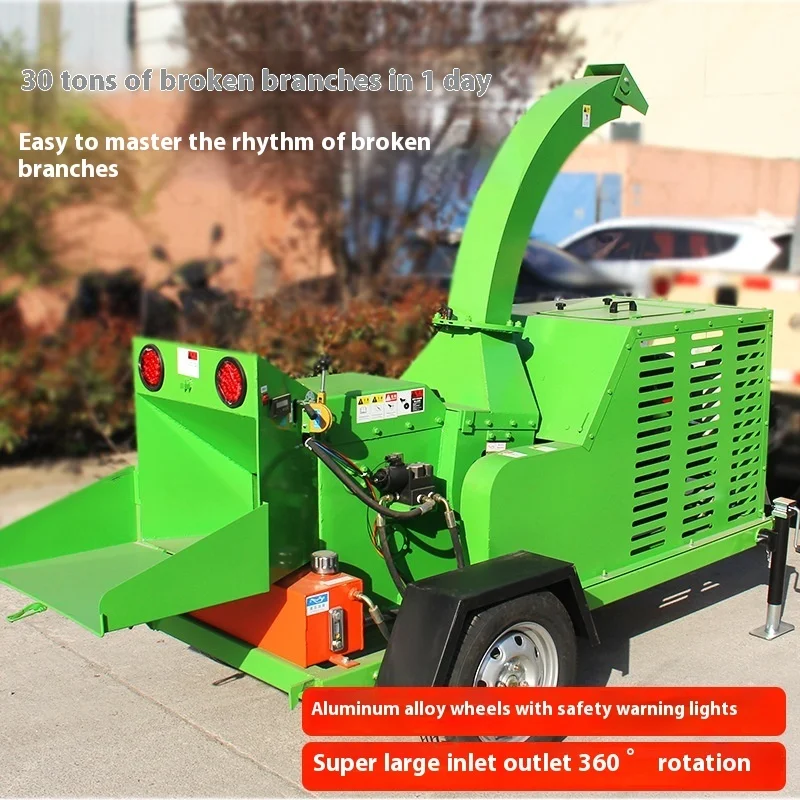 Landscaping Most Cost Effective Professional Forestry Wood Chipper with Monitoring Screen Wood Crusher