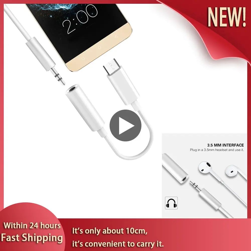 Earphone Cable Adapter USB-C Type C To 3.5mm Jack Headphone Cable Audio Aux Cable Adapter For Xiaomi Huawei For Smart Phone