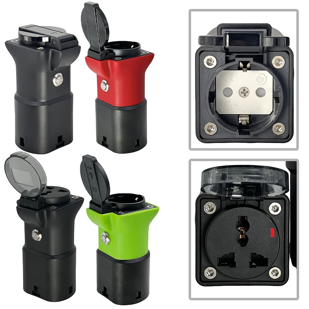 

16A 220V Adapter EV Charger Adapter 4.7 Inches In Length IP54 Waterproof Rating Lightweight Design Power Various Devices