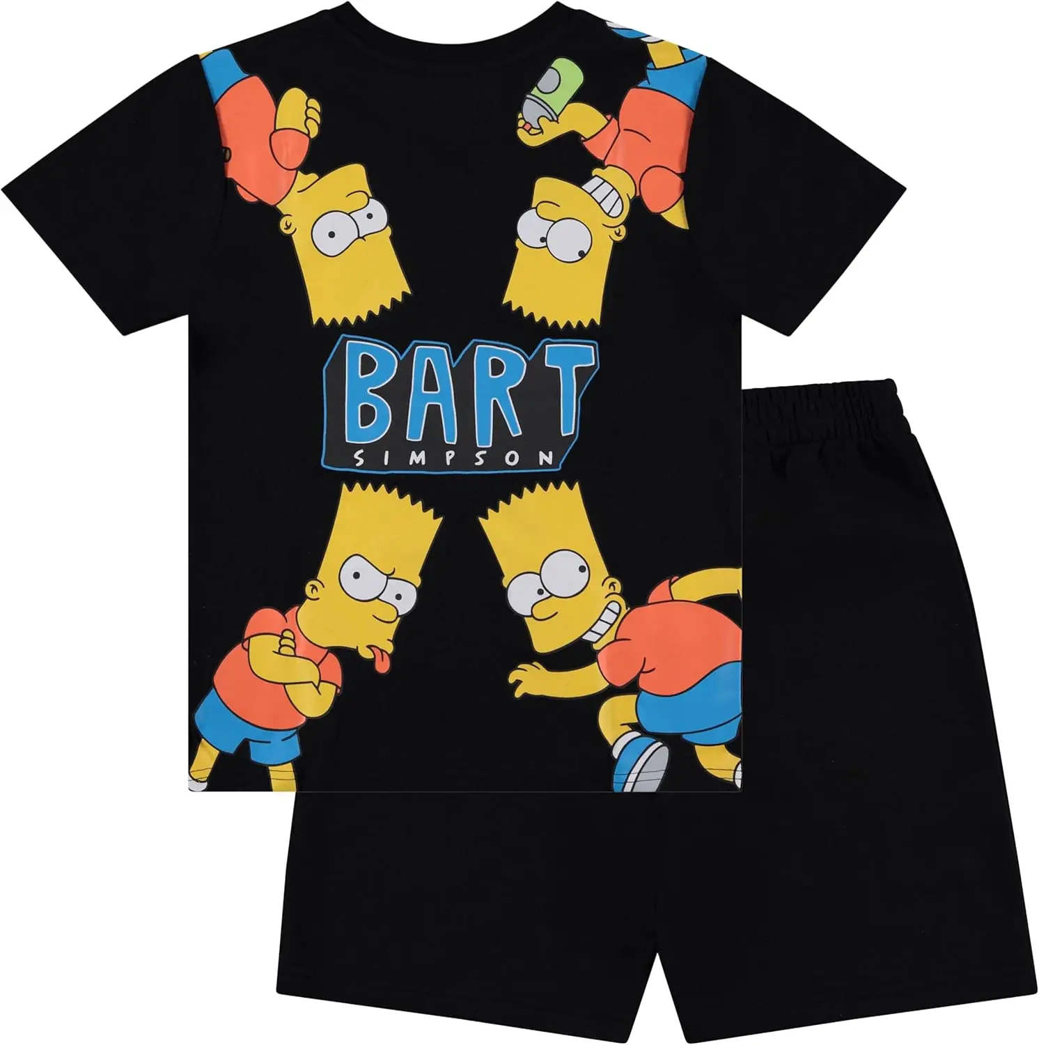 Summer 2026 Simpson's Little Boys Fashion T-shirt and Shorts Set