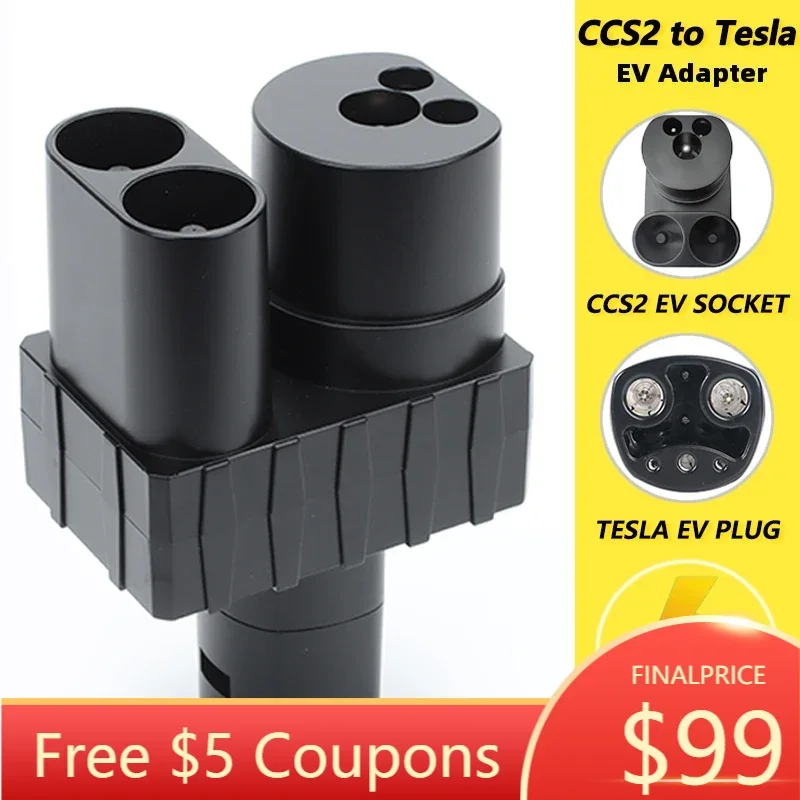 

Electric Vehicle Car Charging Connector Converter CCS 2 To Tesla EV Adapter CCS2 SE Charger 250A 1000V Adaptor