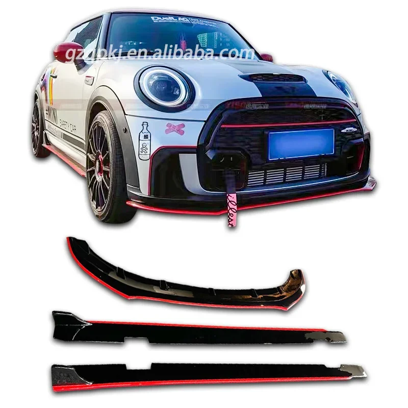 Suitable For 2022 BMW MINI JcwF56 Modified Carbon Fiber Front Shovel Front Lip Side Skirt Body Kit