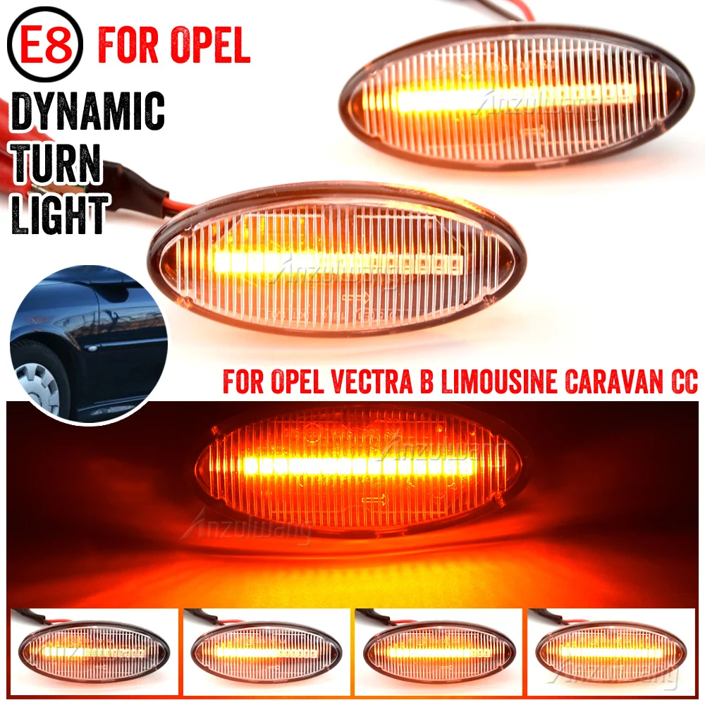 

For Opel Vauxhall Vectra B MK1 1995 1996-2002 2003 Dynamic LED Side Marker Light Turn Signal Sequential Blinker Lamp