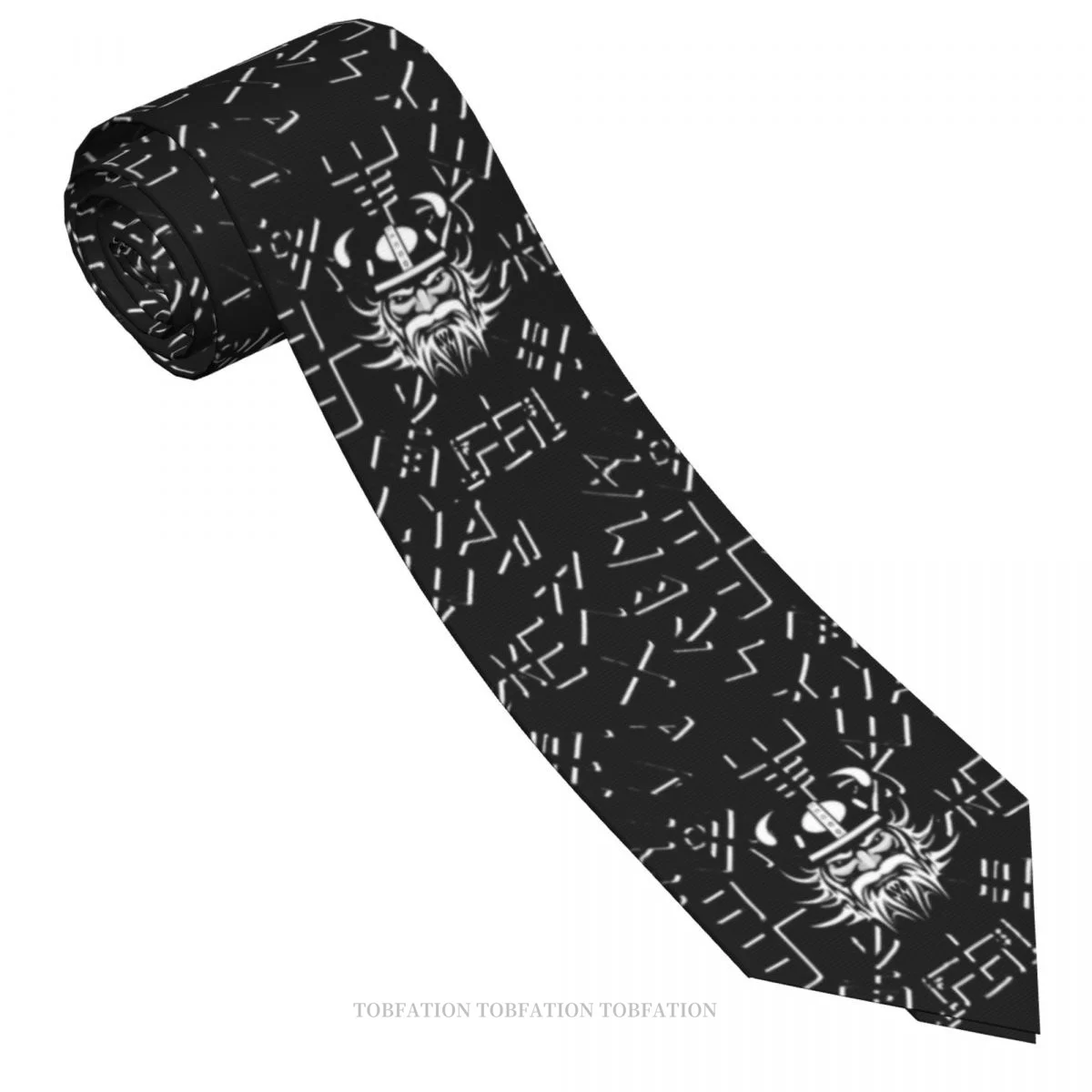 Viking Art Odin Men Ties 3D Printed Hip-Hop Street Business Wedding Party Shirt Accessories