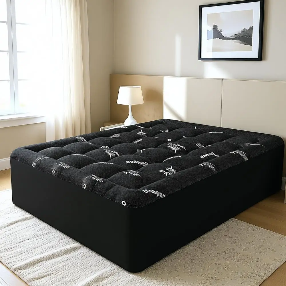 

Наматрасник из бамбуковой вискозы, глубина 8-21 дюйм, охлаждающий и поддерживающий, для облегчения боли в спине, серый