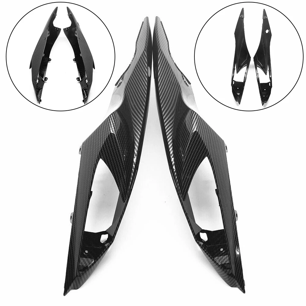 Rear Tail Side Seat Cover Fairing 2PCS 2x ABS Accessories Carbon Fiber Motorcycle For SUZUKI GSXR 600 750 11-22