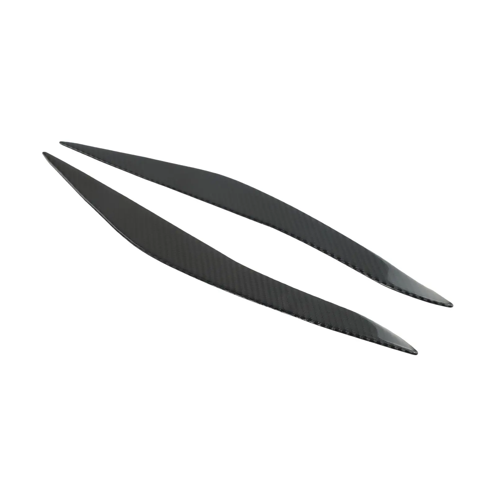 

Headlight Eyebrow Eye Lid Cover Trim Easy To Install Eyelid Sport Cover Trim Kit Stickers 2x Black Cabon Fiber