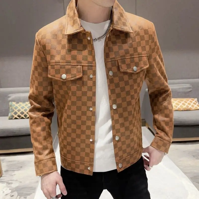 New 2025 Autumn and Winter Men's Jacket Korean Style Slim Fit Smooths Your Silhouette Casual Thin Youth Jacket Top