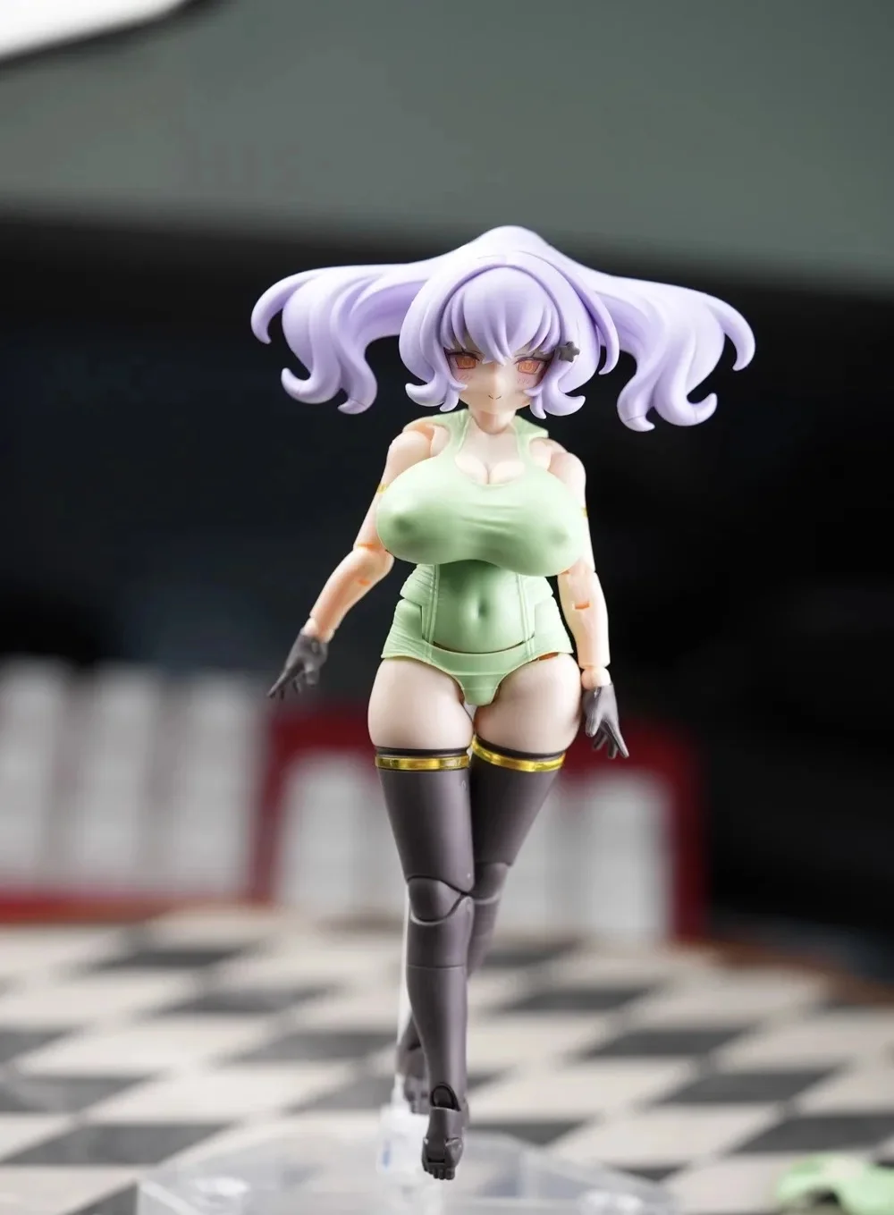 Em estoque sh 1/12 mu083 soldado deusa dispositivo resina gk puni mofu gato coelho maiô modificação modelo de brinquedo de alta qualidade