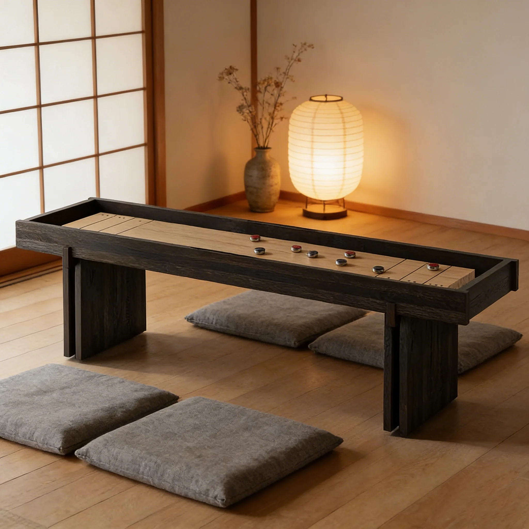 

Профессиональный коммерческий стол для шаффлборда | Многоразмерные (9/10/12/14/16 футов) | Долгосрочный эффект: стимулирование продаж