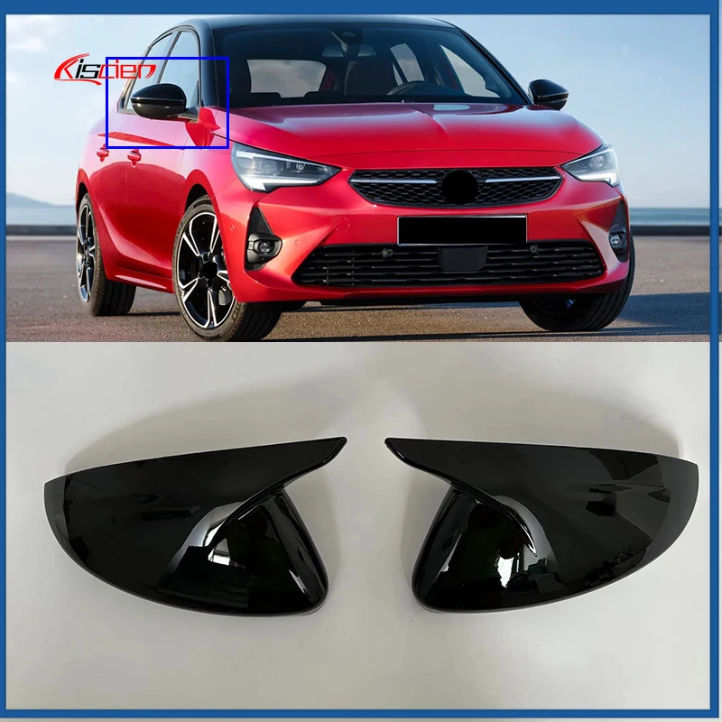 

For Opel Corsa F 2019 2020 2021 2022 2023 2024 2025 Car horn shaped rearview mirror protective cover made of ABS material