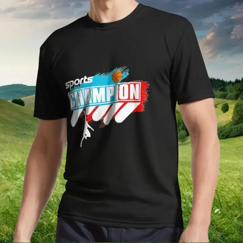 New basketball champ Active T Shirt Logo American Funny S to 5XL