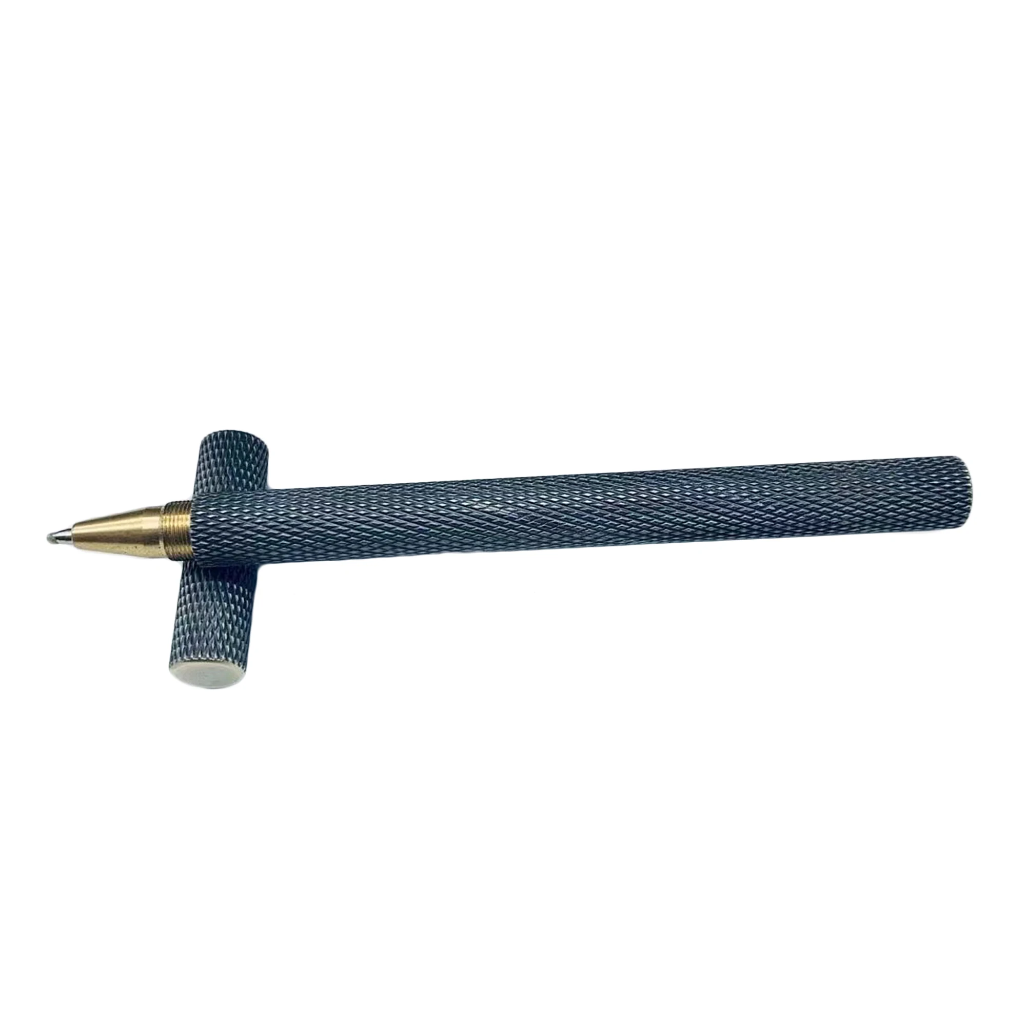 Super simple  facet pattern designer Solid brass pen EDC Pocket Pen Signature Pen Pocket Pen Brass roller pen Ballpoint Pen - view 2