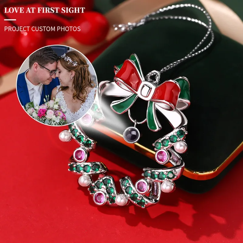 

Рождественское фотоукрашение Персонализированное семейное фотопроекционное украшение на Рождество Новорожденное Первое рождественское украшение Мемориал