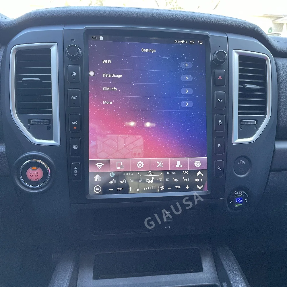 12.1 بوصة أندرويد 13 راديو السيارة ل 2016-2019 نيسان تيتان Carplay نظام تحديد المواقع والملاحة السيارات ستيريو مشغل وسائط متعددة رئيس وحدة