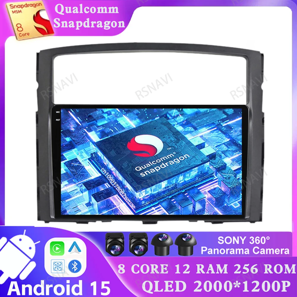 

Android 15 For Mitsubishi Pajero 4 2006-2014 BT Stereo Qualcomm DSP Autoradio Viedo Player Navigation Car Radio Head Unit DVD