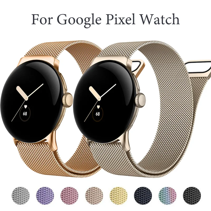 Milanese Loop für Google Pixel Watch 3 Armband 45 mm Zubehör Metall Edelstahl Gürtelarmband Correa für Pixel Watch 3 Band