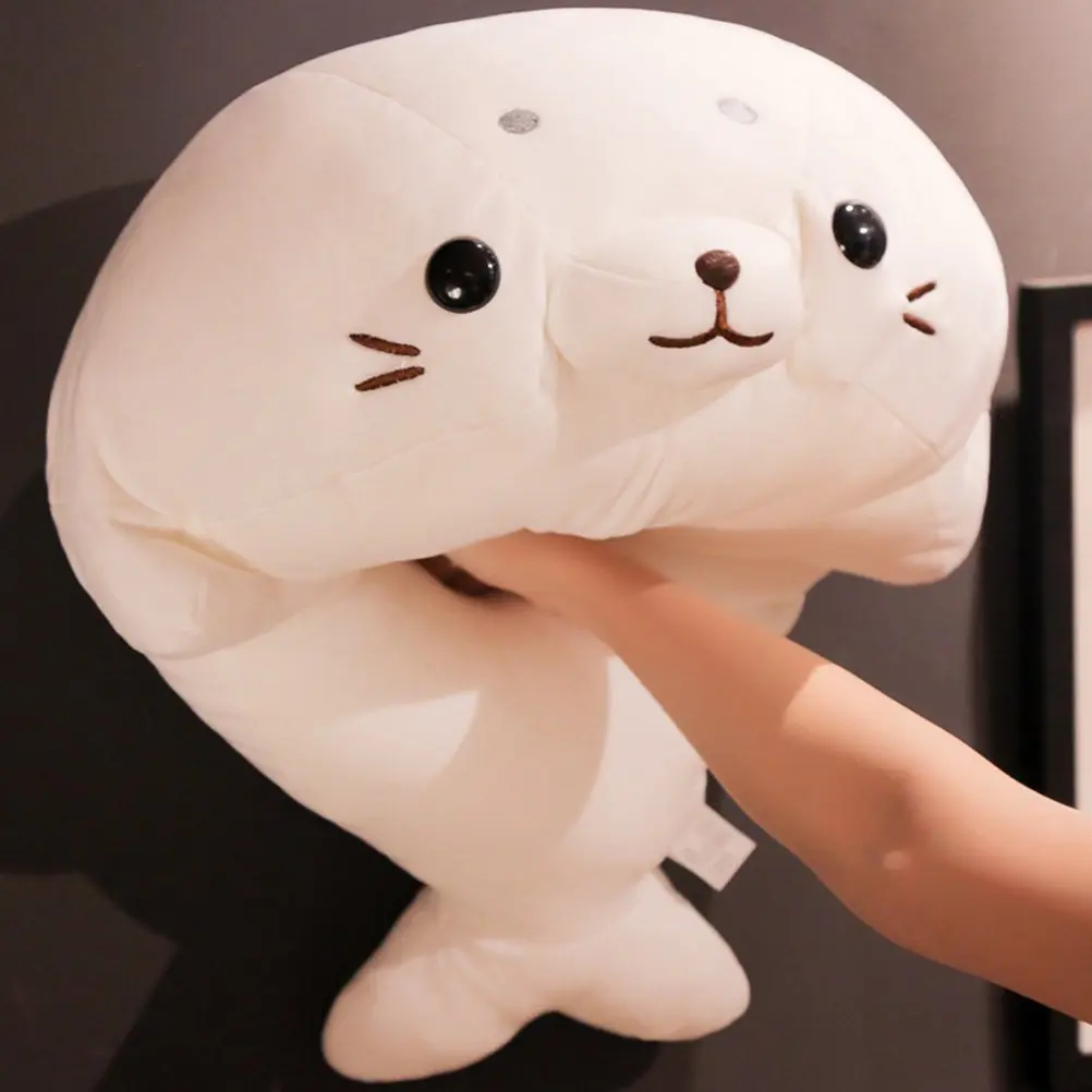 

Seal Stuffed Animal Soft Simulation Cartoon Shape Comfortable Supple Hand Feel Home Decor Bed Pillow Seal Home Decor