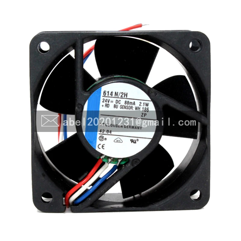 BRAND NEW ORIGINAL 614N/2GH 614N/2H 614H/2N 614 N/2 GH 614 N/2 H 614 H/2 N DC 24V COOLING FAN 6025 60*60*25 MM