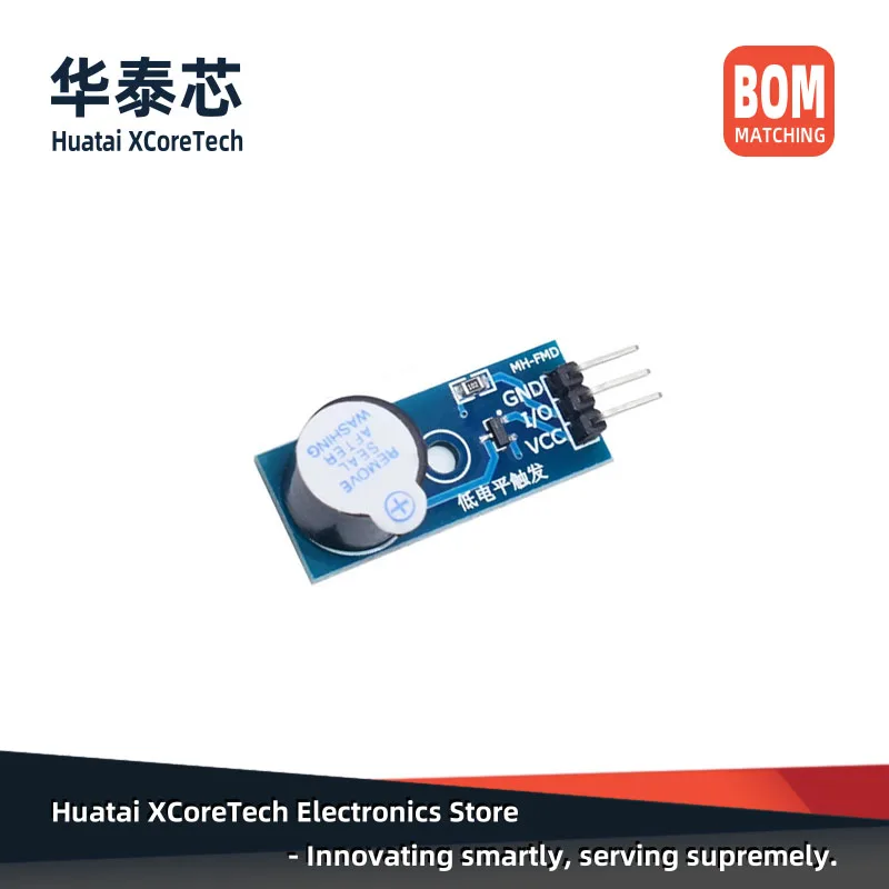 Module er dévoilé passif DIP, capteur de son, carte de commande er dévoilée de certes de bas niveau, composants acoustiques, 3.3-5V, 2 pièces