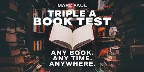 Triple A Book Test by Marc Paul Magic tricks