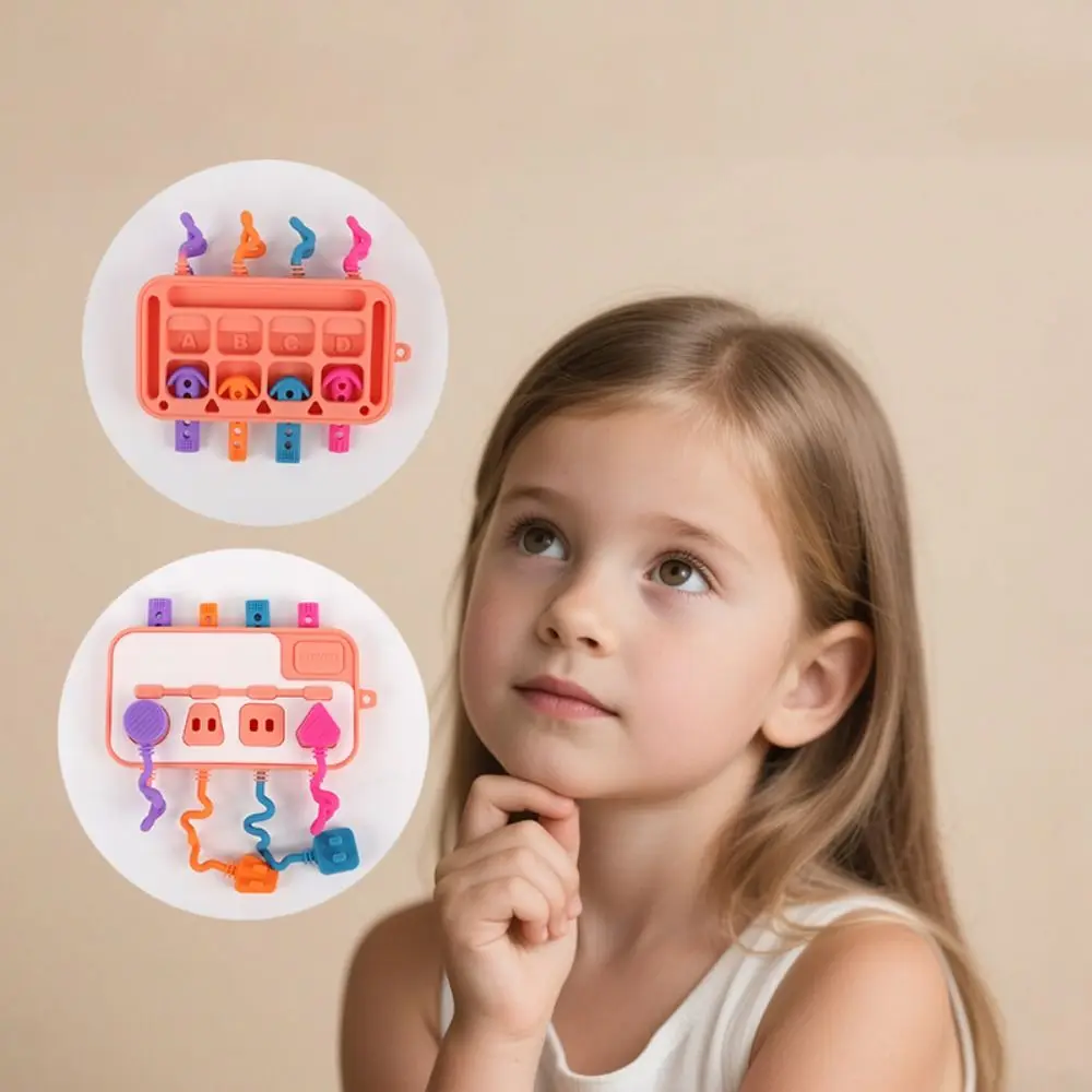 

Silicone Multifunction Fidget Toys Puzzle Toy Education Sensory Busy Board Learning DIY Switch Early Education Toys