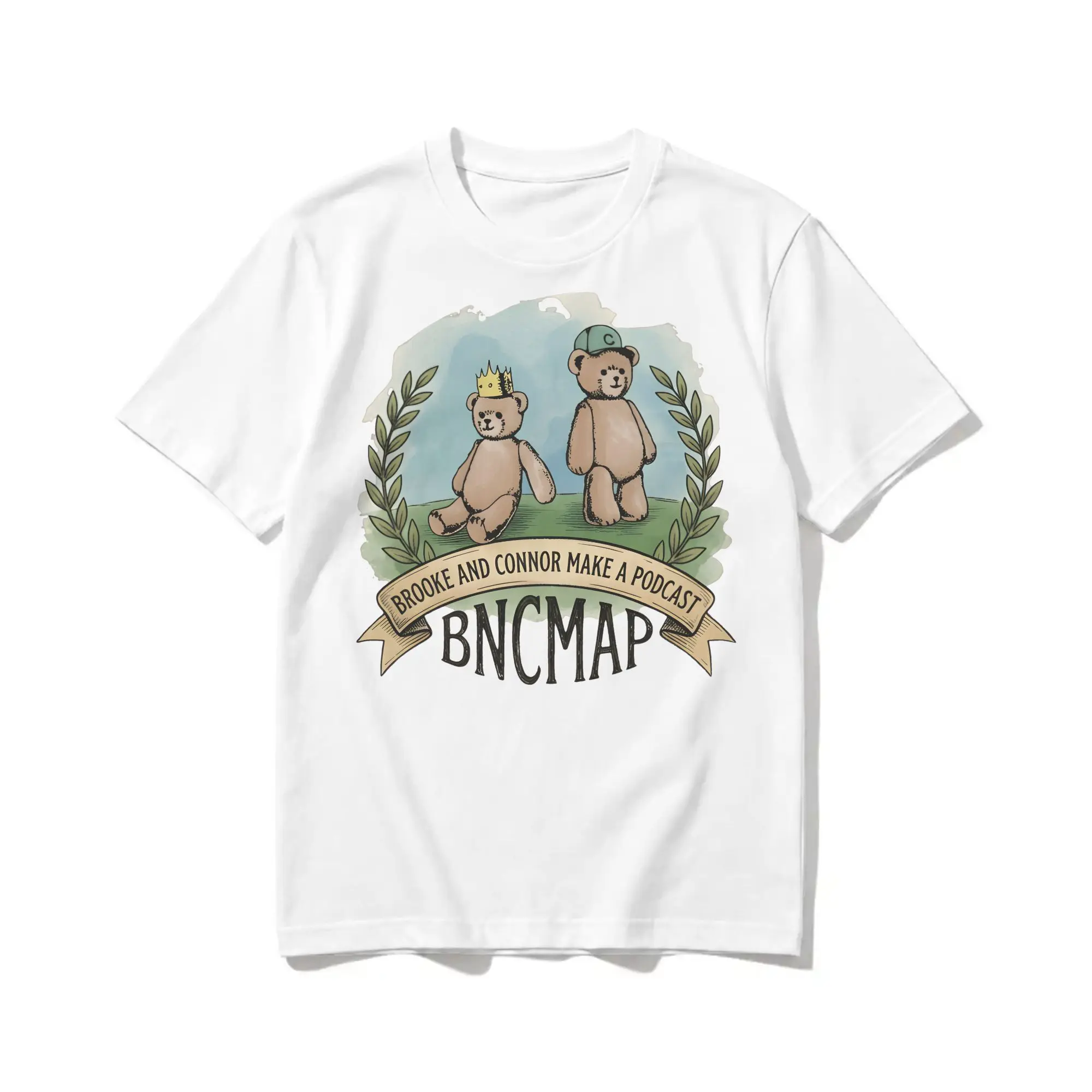 Bncmap Brooke & Connor Camping T Shirt Men Women's 100% Cotton Funny T-Shirt Round Neck  Tees Short Sleeve Tops Graphic Printed