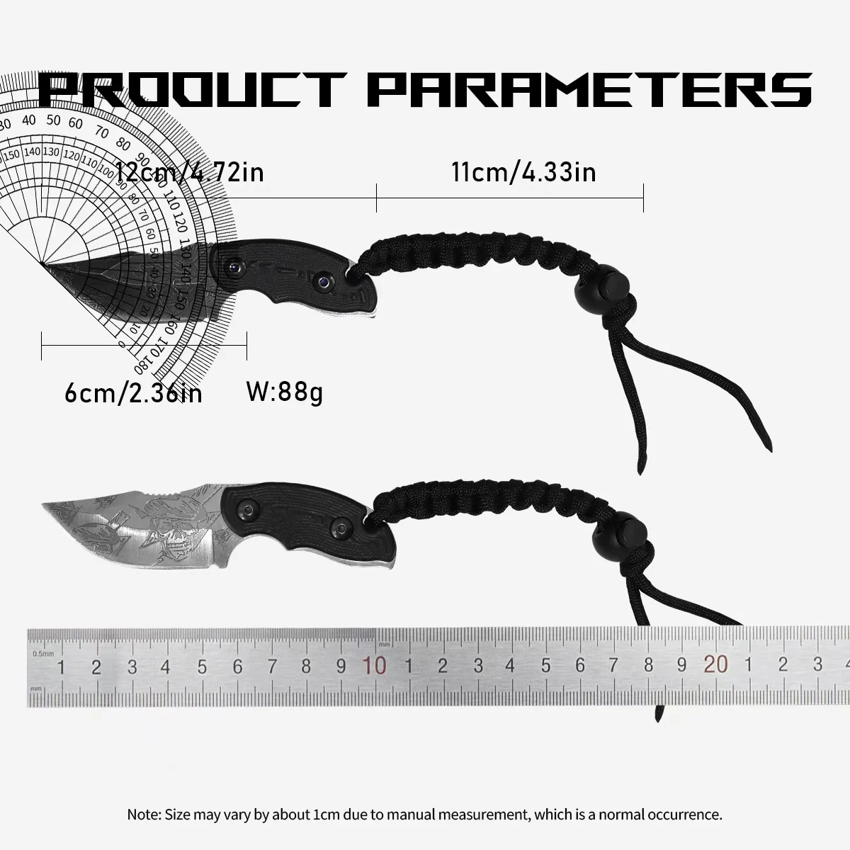 Cuchillo de bolsillo de acero inoxidable de primera calidad: multiherramienta EDC para hombre (mango G10 + funda). Perfecto para acampar, caminar, explorar, pescar, cazar, bricolaje y uso diario. Gran regalo para hombres: ideal para San Valentín y Día del Padre.