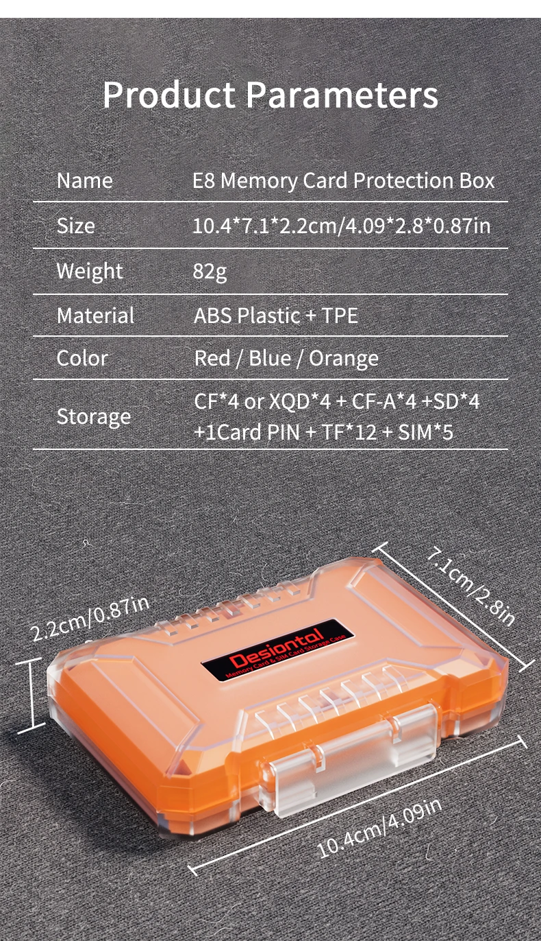 Kamera SD-Kartenhülle CFexpress B Aufbewahrung Wasserdichtes TF-Kartenetui Anti-Shock-Speicherkartenhüllen für CF SIM Fotografie Zubehör – Detail 13