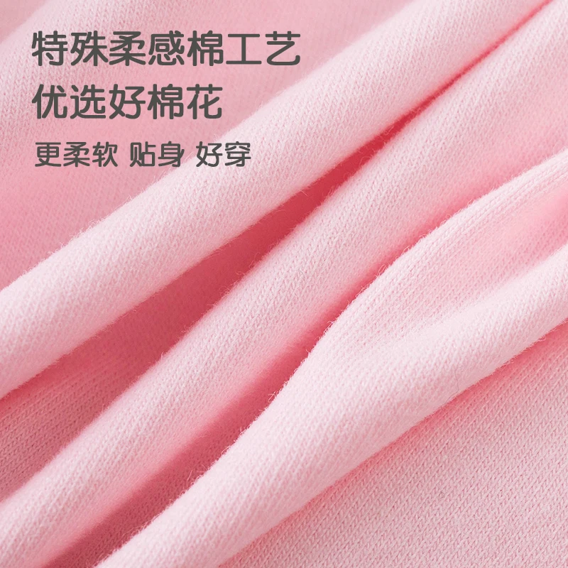 4 pairs of cute cartoon pink unicorn pattern four-cornered panties for summer-wearing little girls