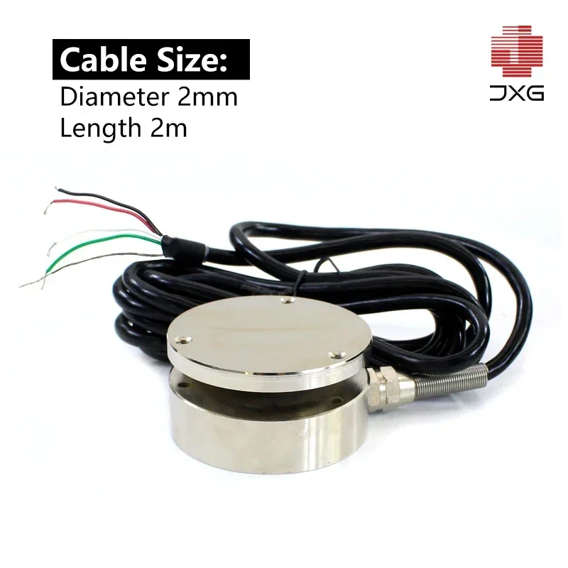 Miniature Round Sensor: Flat Diaphragm Tension Compression Load Cell 50kg-10T Transducer