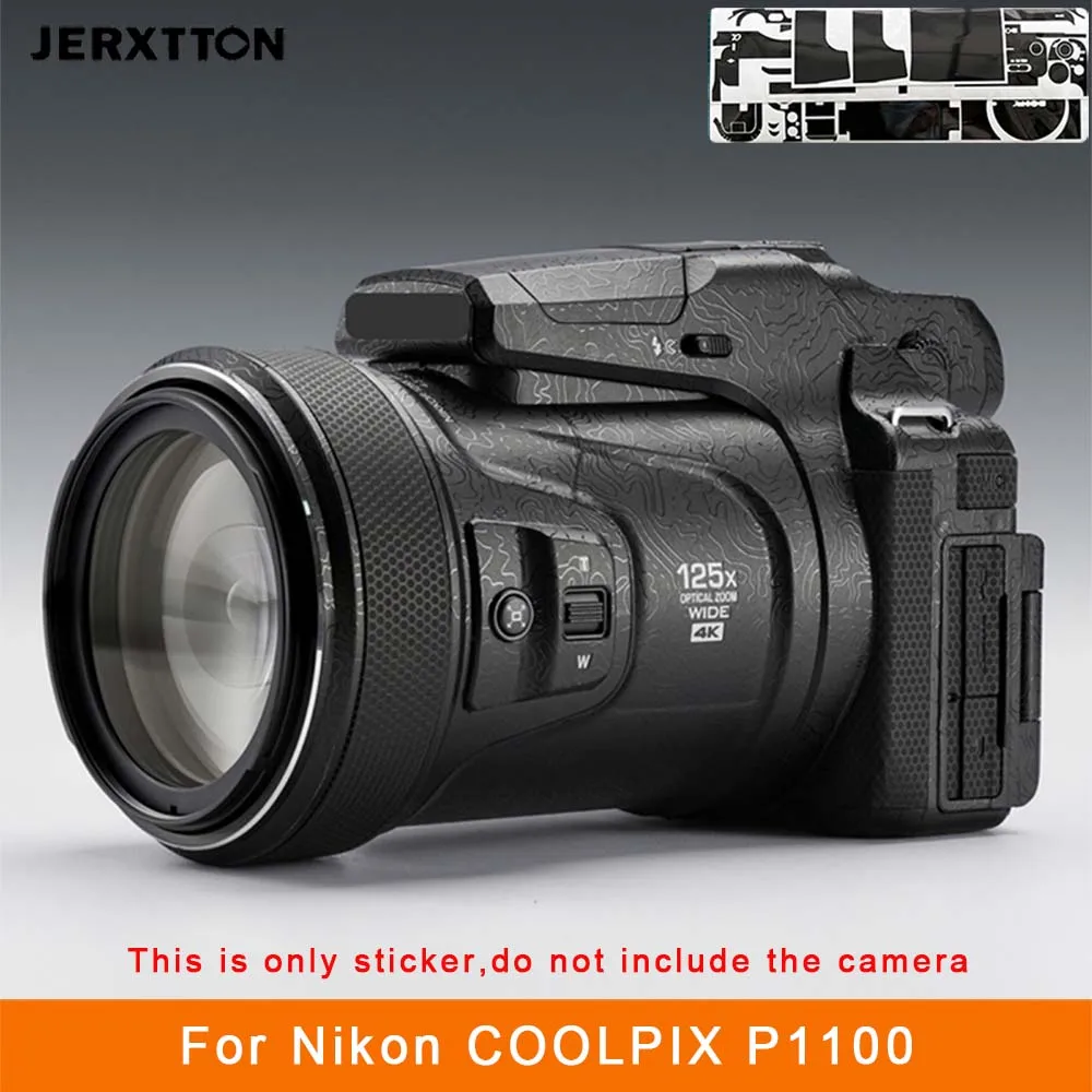 Autocollant de protection anti-rayures pour appareil photo COOLPIX P1100, film vinyle, rev�tement protecteur pour Nikon COOLPIX P1100