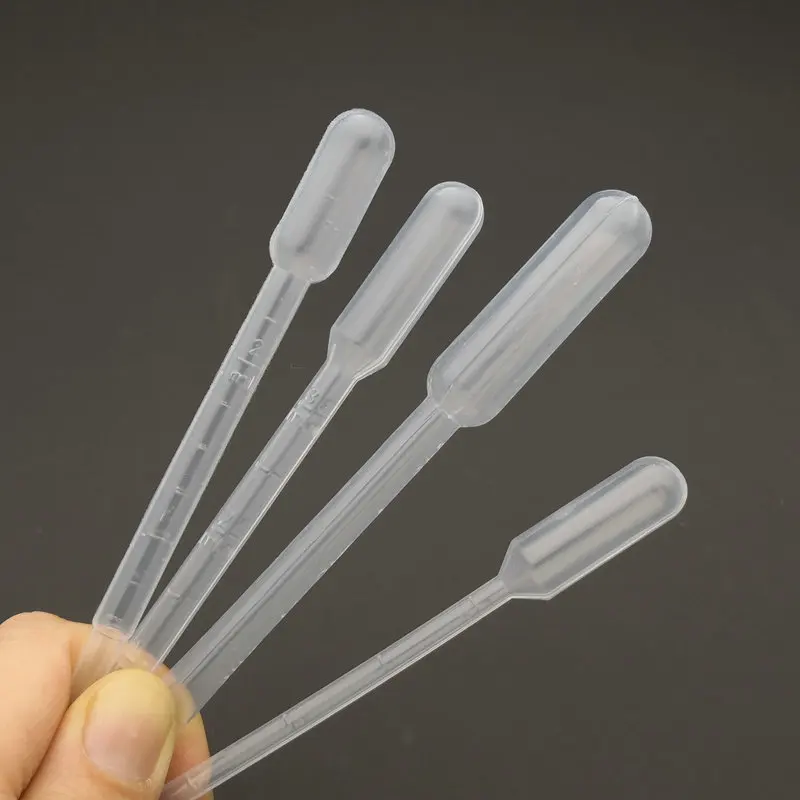 

500pcs /1000pcs /2000pcs 0.2ml 0.5ml 1ml 2ml 3ml 5ml Transparent Plastic Disposable Pasteur Pipette In Essential Oil Dropper