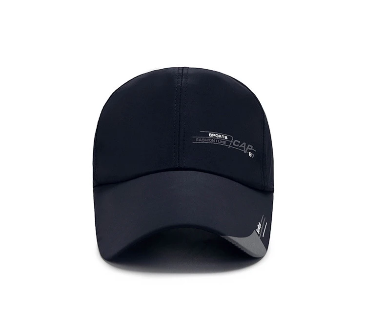 Lässiger Hut Baseball mütze Sport hut einfarbig einfache Baumwolle Sonnenhut lässige Mode Outdoor-Hut für Hip Hop Männer und Frauen – Detail 4