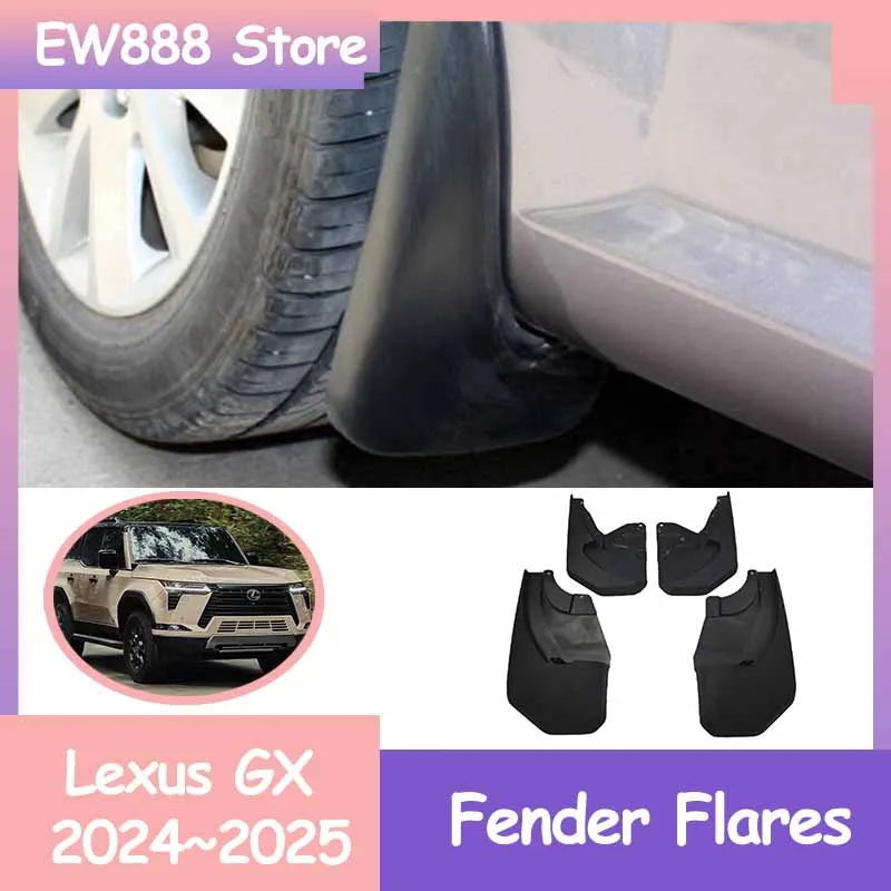 

Car Mudflaps Fender Flares for Lexus GX J250 550 2024~2025 Rear Fenders Splash Guard Wheel Protecti Mud Flap Exterior Parts.