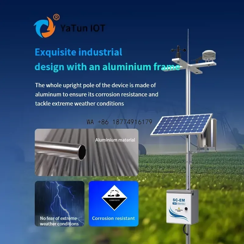 wmwmnu Ya Tun IOT High quality weather station 4G GSM meteorological monitoring 14 in 1 station environmental data logger low