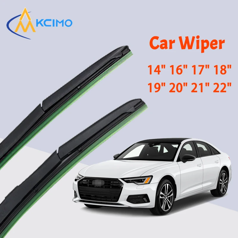 Universal U-type Car Wiper Soft Rubber Wiper HD Quiet Durable Front Windscreen Automotive Wiper 14