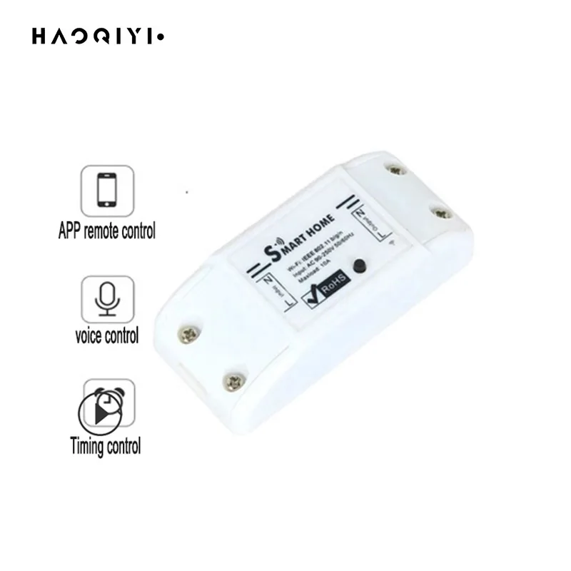 

WIFI smart switch APP remote control supports Google Assistant voice control AC 90V-250V 10A arc extinguishing chamber