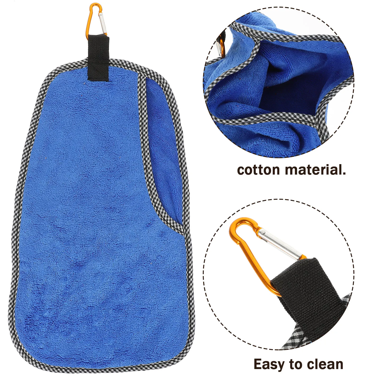 

1pcs Fishing Towel Cotton Fish Catching Tool Wear-Resistant Outdoor Accessory Double Layer Bait Towel for Camping Hiking