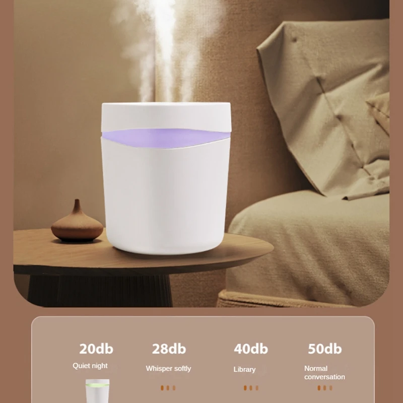 Nawilżacz nawilżacza 5L do sypialni na biurko z kolorowym światłem nocnym oczyszczanie sprayem nawilżającym