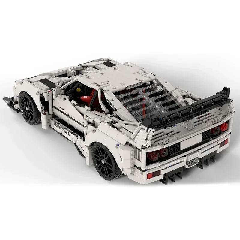 ตัวต่อโมเดลรถซูเปอร์คาร์รุ่น Freestyle F40 ของเล่นประกอบเองสำหรับเด็ก ของขวัญวันหยุด