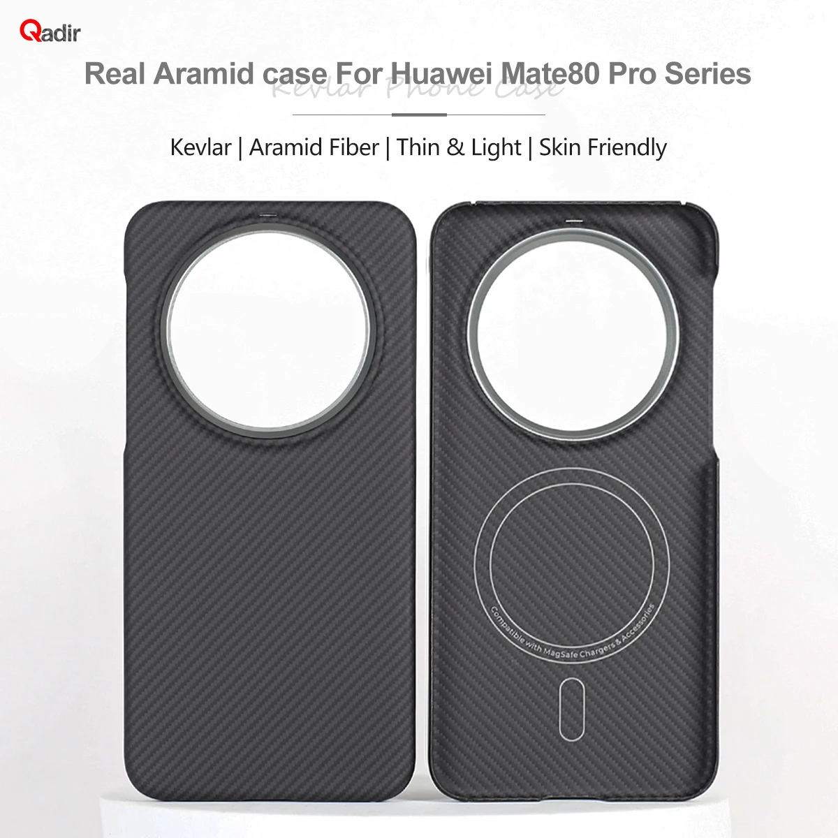 

For HUAWEI Mate80 pro thin Real Carbon Aramid Fiber Anti-explosion Mobile Phone Protective Cover Mate80 pro max Protection Shell