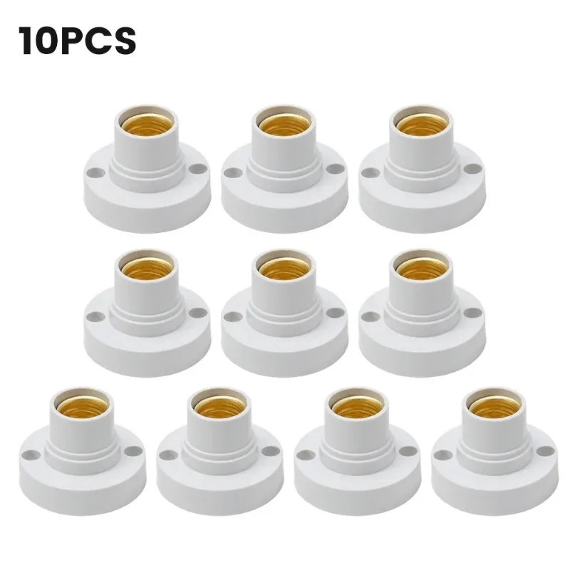 Black/White Adapter Converter  E14 Light Bulb Holder Base Fitting Screw Cap LED Light Socket White Lamp Fixing