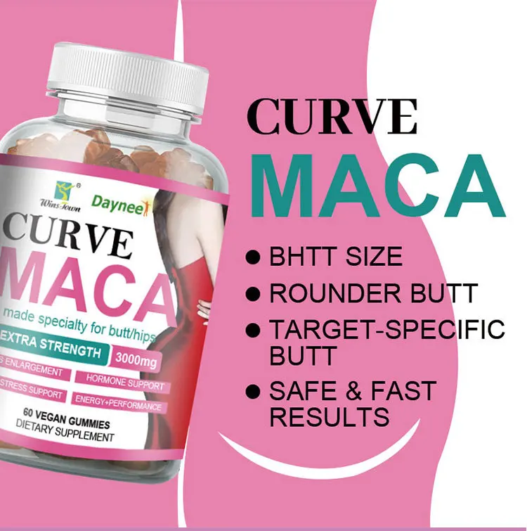 Keep your hips full and maintain a perfect figure with curve maca gummies gummies