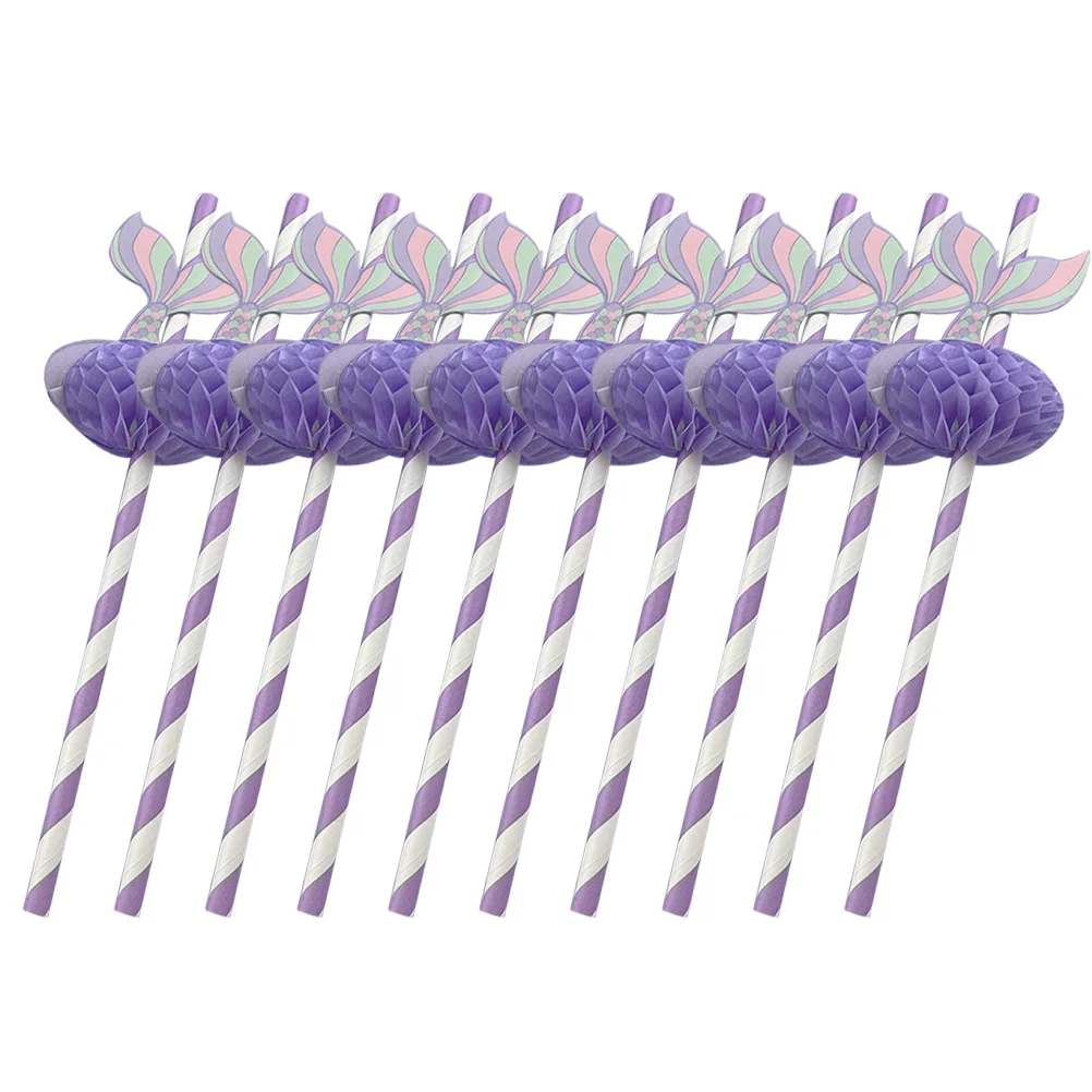 

50 Pcs Paper Straws Honeycomb Decorative for Party Disposable Eye-catching Drinking Cocktail Supply