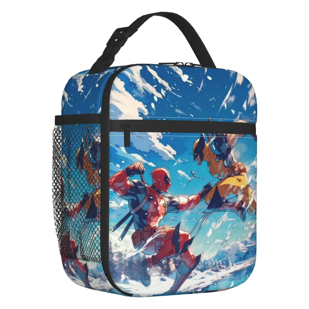 

Custom Wolverine Cool Movie Insulated Lunch Bags for Women Anime Cartoon Resuable Cooler Thermal Bento Box Work School Travel